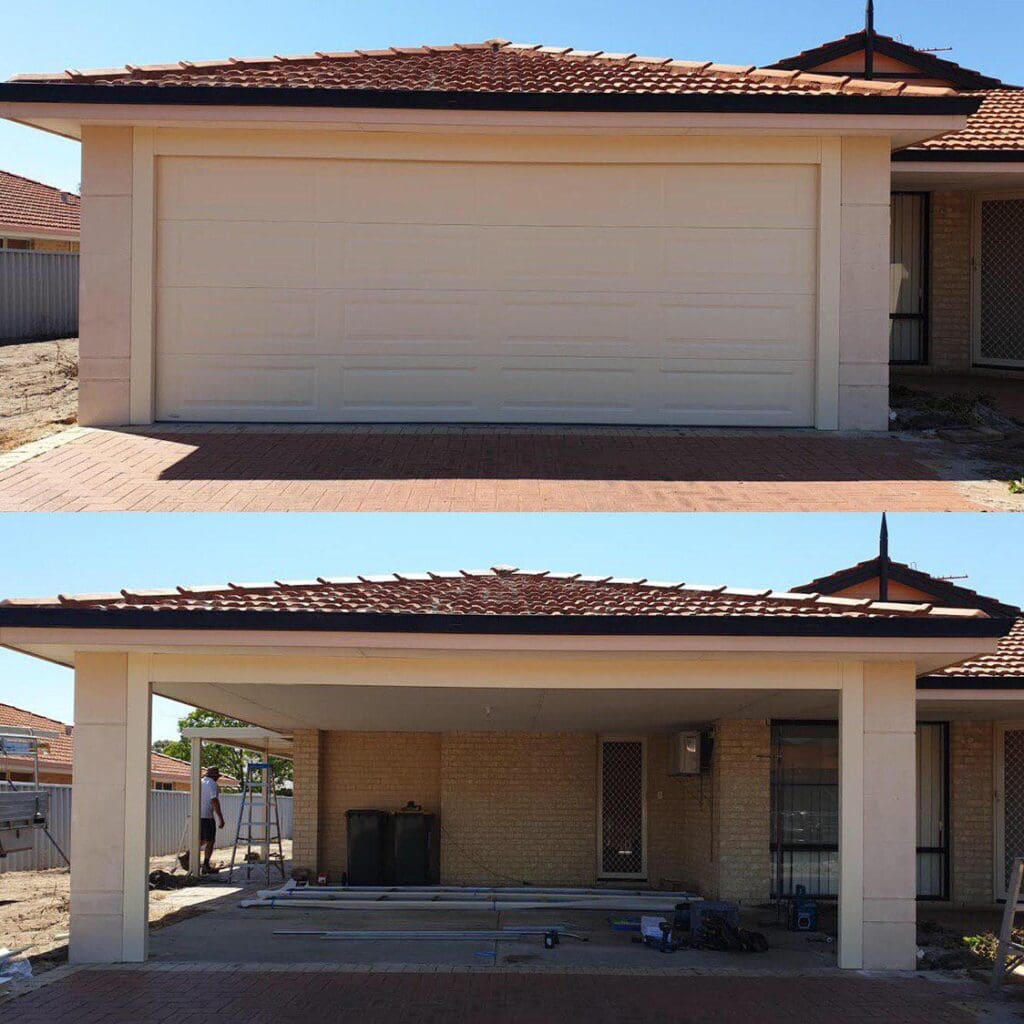 before and after image sectional install Doors 12 before and after image sectional install Doors 11